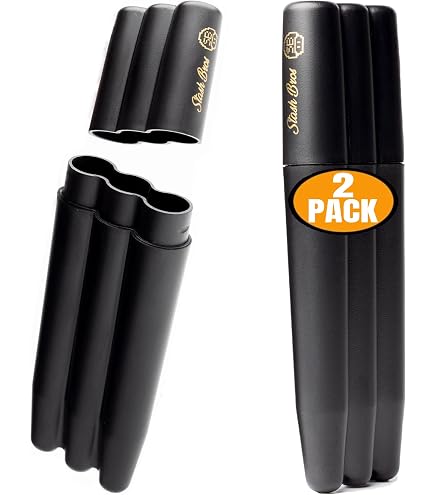 ZUMIQ Torpedo | Custodia Joint Case Antiodore | Minimalista Per Sigarette E Cigarillos | EDC Everyday Carry | Custodia In Alluminio Per Viaggiare | Manicotto Joint Tube Case Per Erbe - 13