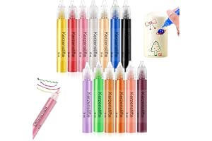 Scentoria 13 Stück Wachsstifte für Kerzen, Kerzen Bemalen Set Bunt 15 ml, Wachsstifte für Kerzen, Kerzenstifte, Candle Pen für Kerzen Verzieren, Kerzen Bemalen, Tassen Bemalen, Keramik Bemalen set