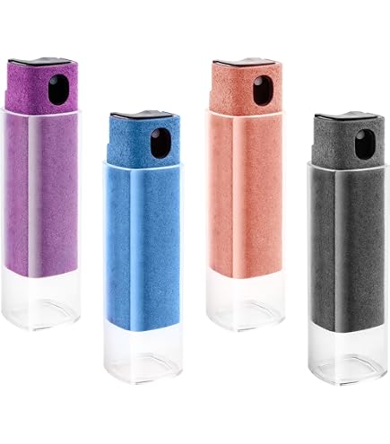 FINTIE Kit De 4 Nettoyants Écran Microfibre - Pour PC, Smartphone, Tablette, TV | Portable Avec Sangle