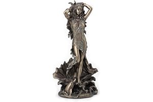 Veronese Design Statua di Afrodite che sorge dal mare, dea greca romana con finitura in bronzo antico, 29 cm