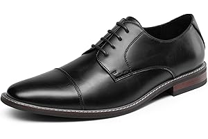 Bruno Marc Men's Prince Classic Modern Formal Oxford Lace Up Dress Shoes
