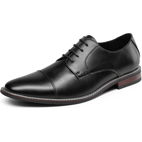 Bruno Marc Herenkostuumschoenen, veterschoenen.,Size 41,Zwart,PRINCE-6