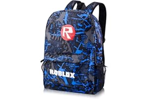 YUMCUTE Robl Backpack, Teen Game School Backpack, Rob-lx Children Primary Schoolbag, Children's School Backpack, 17 Inch Large Capacity Travel Rucksack Waterproof Boys Girls Book Bags for Aged 3-12 Years