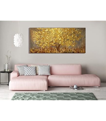 Tableau Peint Main Abstrait - Fleurs Modernes 3D Sur Toile 40,6x40,6cm | Œuvre D'art Contemporaine Encadrée