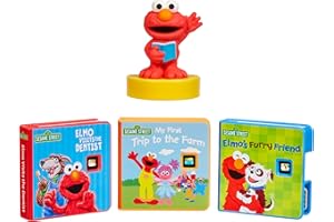 Little Tikes Story Dream Machine Sesame Street Elmo & Friends Story Collection, Storytime, Books, Audio Play Character, Toy Gift for Toddlers and Kids Girls Boys Ages 3+ Years