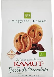 il Viaggiator Goloso Il Biologico Frollini Kamut con Gocce di Cioccolato 300g
