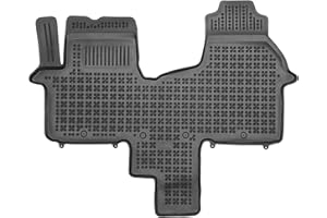 Accesorionline Alfombrillas Goma Compatible con FIAT Talento | Nissan NV300 | Opel VIVARO II | Renault TRAFIC III | Tipo Cubeta Antideslizante Borde 5cm Alfombra Furgoneta Accesorios (Delantera 2p)