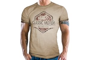 Gasoline Bandit Maglietta originale Biker Racer Classic Motorcycle Used Vintage Look