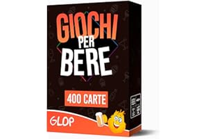 GLOP 400 Carte, Probabilmente i Migliori Giochi da Tavolo Adulti, Giochi per Bere in Italiano, Giochi di società per Feste, Regali Divertenti, Bevi Responsabilmente.