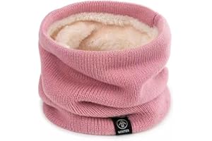 Falafoty Bufanda de Invierno para Niños Adultos Calentador de Cuello Bufanda Redonda, Forro Polar Bufanda Térmica A Prueba de Viento para Otoño Invierno Deporte Al Aire Libre Bufande'