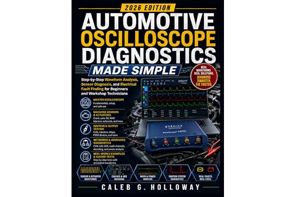 Automotive Oscilloscope Diagnostics Made Simple: Step-by-Step Waveform Analysis, Sensor Diagnosis, and Electrical Fault Findi