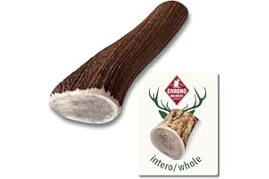 ChronoBalance-XL Corno di Cervo per Cani, Confezione da 1, 100% Naturale, Pezzi Interi, Cura Dentale, Giocattolo per Cani, Ricco di Minerali e Nutrienti, Lunga Durata