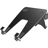Ergounion VESA Laptop Adapter für Monitorarm, 100x100 mm VESA Halterung für Laptop, Notebook und Tablet bis 17,7 Zoll, Schwar
