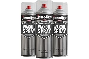 JENOLITE Spray Cire Antirouille Transparent | 3x500ml | Protection Rouille pour Voitures, Motos, Utilitaires | Idéal comme Sous-Couche Antirouille Auto