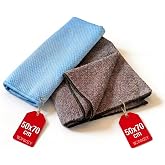 WONKEY - Mikrofiber Araba Kurulama ve Cam Bezi Seti | Ara&ccedil; ve Motor Kurulama Havlusu + Otomobil Motorsiklet Cam Bezi, Oto Tem