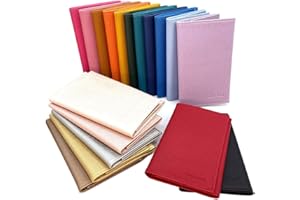 Charmoni - Etui Pochette Porte Papier Voiture 3 Plis - Pochette Carte Grise permis de Conduire pièce d'identité Assurance - Cuir Vachette - 9 cm X 14,5 cm (Rouge)