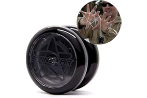 YOYO FACTORY YoyoFactory SPINSTAR Yo-Yo - Noir (Idéal Yoyo pour Les débutants, Ficelle Et Instructions Incluses)