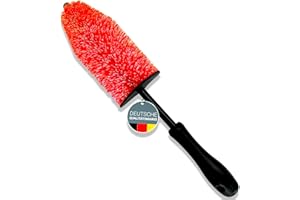 Glart 44FB Auto Felgenbürste für Alufelgen, Stahlfelgen, Reinigung & Autopflege von Felge wie Felgenreiniger und Felgenteufel ohne Mikrofasertuch, Anwend. VOR Reifenglanz und Felgenversiegelung
