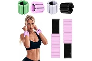 SUZMEI Wrist & Ankle Weights for Women, Wearable Strong Arm & Leg Weights Set of 2(1Lbs Each), Adjustable Ankle Weights for Walking, Yoga, Dance, Barre,Gym,Exercise,Pilates,Walking Running