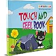 B4Brain Touch & Feel Animals Book | Textured Pages | Interactive Sensory Learning | Toddlers, Boys & Girls | Early Education | Montessori Animal Names | 0,1,2,3,6 Months to 1 ,2,3 Years
