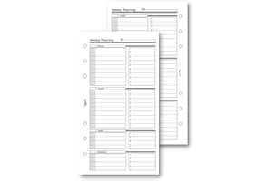 Agendepoint.it - Ricambio agenda organizer settimanale 9,5x17cm 6fori 54fogli