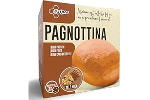 Pane Proteico Senza Carboidrati EatPro ● Pane Low Carb 1 confezione da 3 Pagnotte da 50 g ● 10% Carboidrati, 22% Proteine ● Pane Keto Zero Carobidrati ● Pagnottina Proteica Senza Zucchero (1 Box)