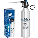 FIRSTINFO A1638 | 620ml | Aluminiumausführung | Wiederbefüllbare Druckluft Spraydose | wiederbefüllbar | Druckluft-Sprühflasc