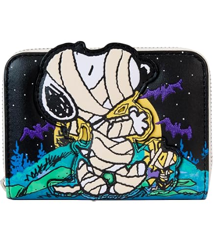 Loungefly Portafoglio Snoopy Spaventapasseri | Peanuts Cosplay Zip-Around, Pelle Vegana, Dettagli Applique E Stampe, 15,2x10,2 Cm - 3