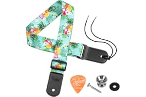 BESTSOUNDS Tracolla con motivo “Notte stellata” di Van Gogh, per ukulele soprano e baritono da concerto, Ananas