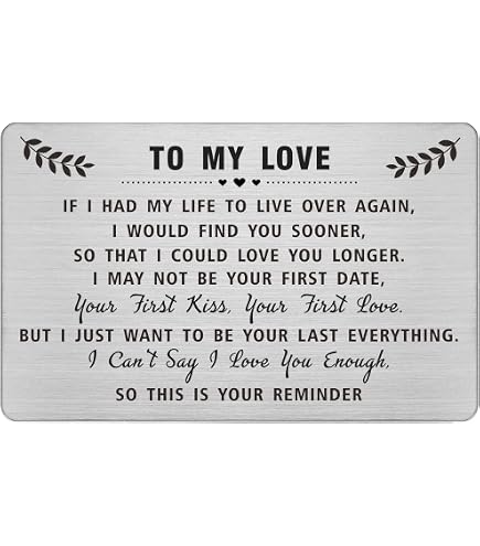 Jzxwan My Wife Gifts - Biglietto di San Valentino con scritta in lingua inglese Never forget that I Love You Wife, romantico biglietto di anniversario di matrimonio per moglie, regalo di compleanno
