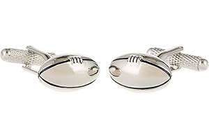 ONYX - ART LONDON Onyx Art - Novelty Cufflinks In A Presentation Box - Rugby Ball - CK70 by Onyx Art