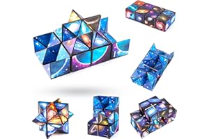 SUNSHINE SMILE Nieskończoność kostka zabawka, 2 w 1, nieskończoność, zabawka 3D, Magic Star Cube, magiczna kostka puzzli, zabawka dla dzieci, Infinity Cube Toys do łagodzenia stresu i lęku