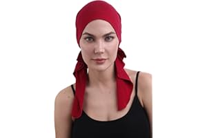 DERESINA HEADWEAR Deresina damska wstępnie wiązana bambusowa bandana na wypadanie włosów