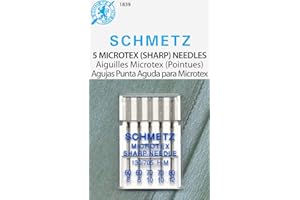Schmetz Microtex (Sharp) Sewing Machine Needles, Various Assorted Sizes 60/8, 70/10 and 80/12