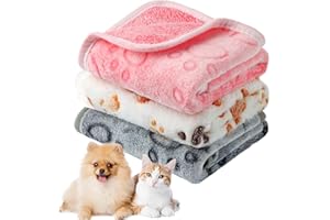 CIYIN 3 Pezzi Coperta Cane, Copertina per Animali,Copertina Cane Lavabile,Animali Domestici Copertinas Gatto,Coperta per Cani Gatti Adatto per Cani di Piccola e Media Taglia (60 x 40 cm)