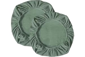 Sunnyway Stretch-Stuhlhussenbezug für Bürostuhl Waschbarer elastischer Sitzbezug Computer-Bürostuhlbezug Universelle Stuhlbezüge Drehstuhlbezüge Set für Bürostuhl mit Armlehnen 2 Stück (Grün)