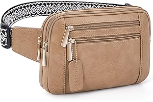 HKCLUF Gürteltasche Für Damen,Modische Umhängetasche Gürteltasche Für Damen/Herren,Hüfttasche Mit Verstellbarem Riemen(Currygelb)