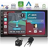 ATOTO 7 Pouces Full HD Écran Tactile Autoradio 2 Din, CarPlay sans Fil, Android Auto sans Fil, Lien Miroir, Bluetooth, FM/AM,