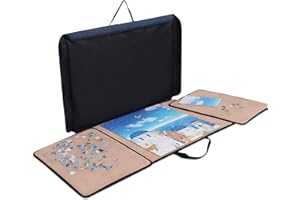 Becko US Portable Puzzle Case - Storage for Up to 1000 Pieces (Khaki)