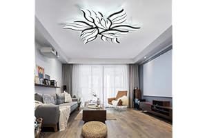 LANEKD Lampadario Camera da Letto LED Plafoniera Dimmerabile Soggiorno Bambini Cameretta Soffitto Lampada Moderno Paralume in Acrilico Design Con Telecomando Lampadari Per Cucina Bagno Hotel Ufficio Lampade