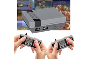 HIGOYXP Console retrò, console per videogiochi retrò, console per videogiochi con gioco classico incorporato, console di gioco portatile con 2 gamepad, console a 8 bit, uscita AV, console di gioco ret