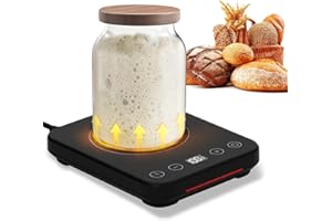 Ark miido Sauerteig Starter Wärmer, Warmhaltematte für Sauerteigstarter, Gärwerkzeug für Sauerteigheizung zum Backen mit Timer, zum Backen zu Hause
