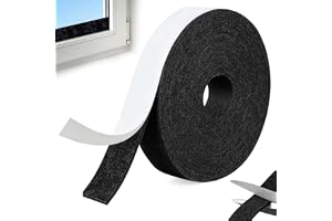 Självhäftande filttejp 6 m x 2 cm x 0,4 cm, mångsidig filtglid och självhäftande filt som fuktabsorberande för stolar, golvskydd och som kondensvattenabsorberande för fönster