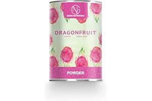 GOOD NUTRITIONS Poudre de fruit du dragon – Fruit du dragon bio lyophilisé |bio organique| fruit du dragon lyophilisé | 100% fruits |sans additifs + nombreux ingrédients| 120g