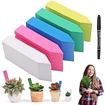 NXPUXP Étiquettes en Plastique Pour Plantes Avec Stylo,Étiquettes et Accessoires Réutilisables Pour Plantes,Étiquettes en Plastique Imperméables Pour La Plantation(Blanc