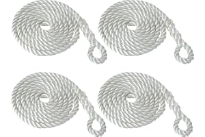 Savage Island 8mm 2.5m Fender Ligne Cravate Bateau Yacht Canal Barge - Boucle Épissée À Une Fin