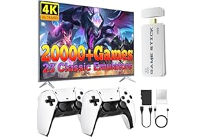 PZNETUE Upgraded Retro Games Console, Retro Game Stick Built-in 20,000+ Classic Games with Wireless Controller, Plug & Play for TV HDMI, Retro Game Console for Family and Adult (Pro Max1)