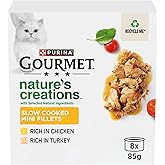 GOURMET Nature's Creations Poultry Wet Cat Food 8x85g