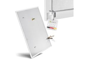 Juskys Moustiquaire avec cadre en aluminium - protection contre les insectes et les moustiques pour les fenêtres suspendues - moustiquaire résistante aux UV- blanc, 130x150cm