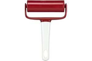 Lily cook CMKP5314 Rodillo Masa 17 CM, Acero Inoxidable y PP, Rojo/Gris, 11,60 x 3,40 x 16,80 cm